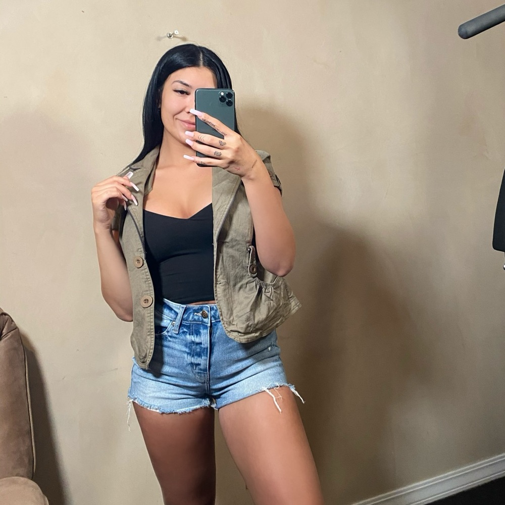 Olive Green Vest